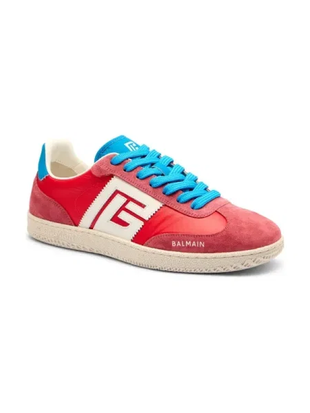 Balmain Bőr sneakers tornacipő rózsaszín