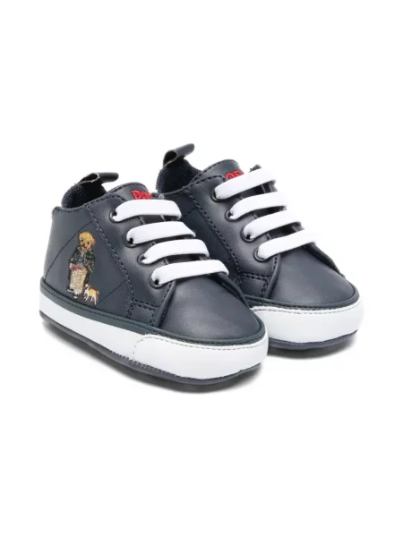 Sneakersy dziecięce Polo Ralph Lauren niebieskie