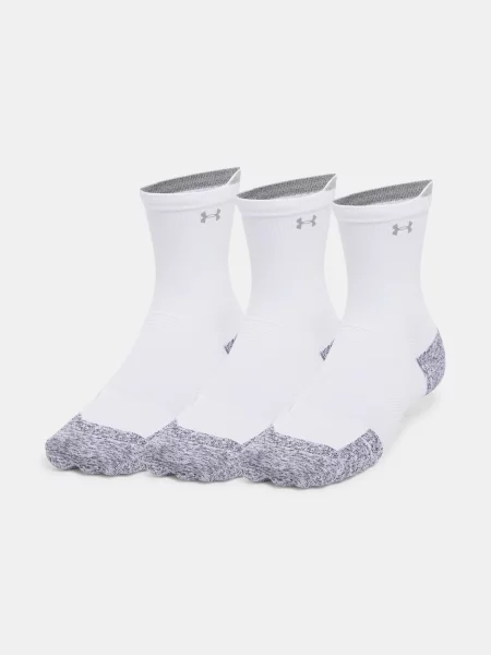 Ponožky Under Armour Velociti Run Cushion 3 páry white/white/reflective biela