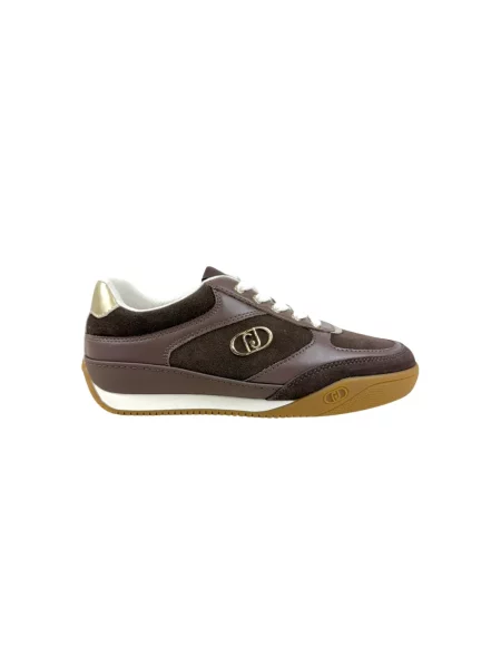 Sneakersy Liu Jo skórzane brązowe