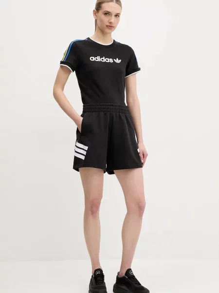 Шорти adidas Future Icons з принтом висока посадка чорний