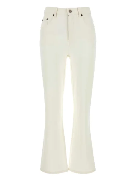 Blugi evazați Tory Burch alb