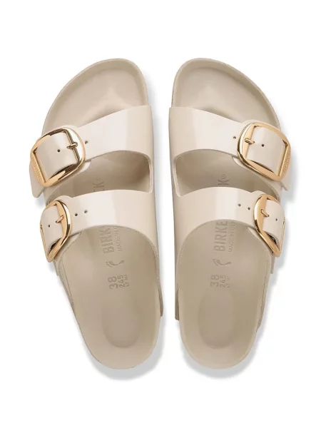 Кожаные шлепанцы Birkenstock с пряжкой