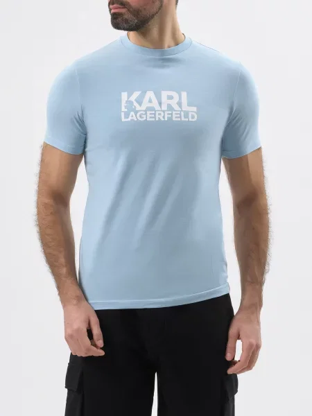 Футболка Karl Lagerfeld блакитна