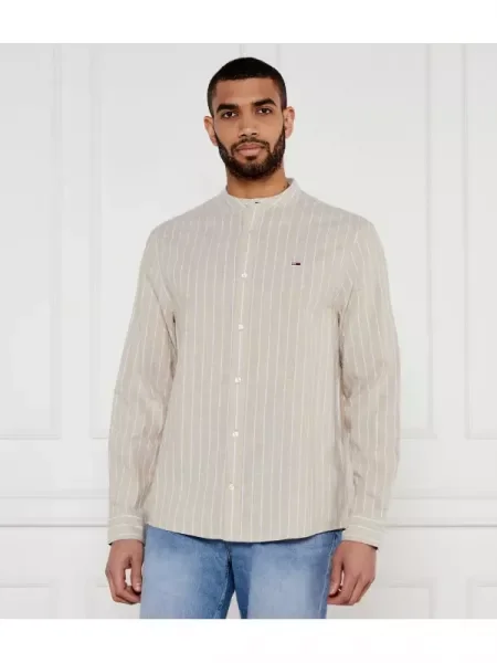 Tommy Jeans Cămașă | cu adaos de in bej