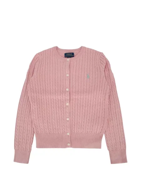 Kardigan dziecięcy Polo Ralph Lauren różowy