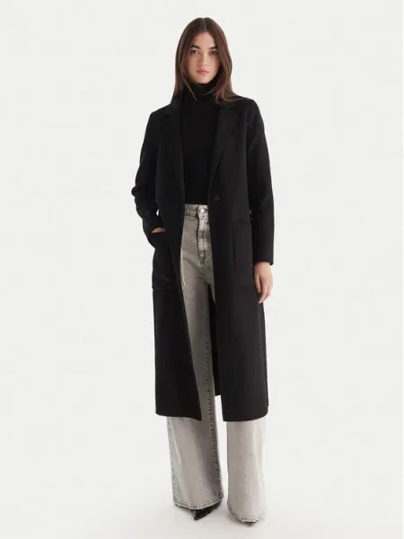 ViCOLO Palton de lână negru