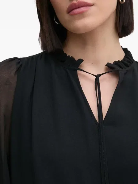 Rochie mini Joop! cu volane de costum negru