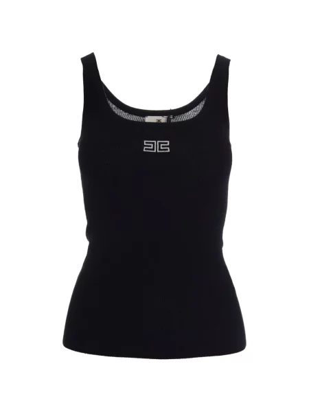 Top Elisabetta Franchi cu autograf negru