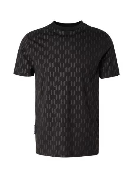 Karl Lagerfeld Tricou gri închis negru