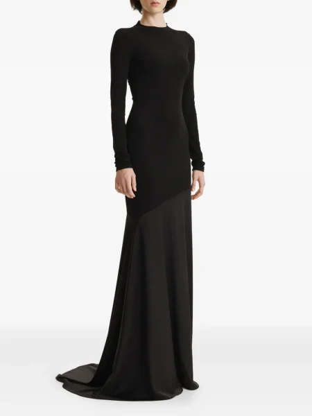 Rochie maxi 2310 Studio lungă de costum negru