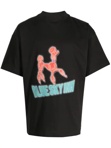 Тениска Blue Sky Inn с принт черно