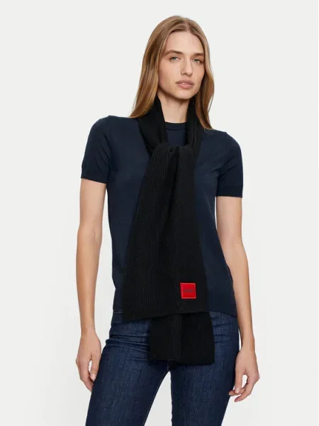 HUGO De lână șal Saffa negru