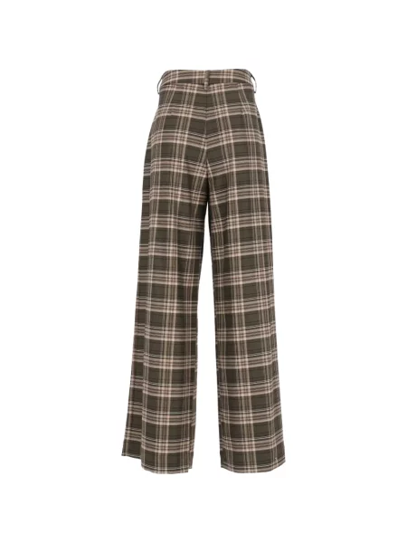 Pantaloni Al Duca D’aosta 1902 în carouri verde