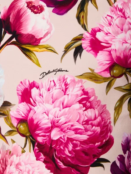 Dolce & Gabbana Koszulka Z Długim Rękawem pink beżowa
