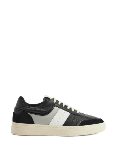 Sneakerși Giuseppe Zanotti cu șireturi din dantelă negru