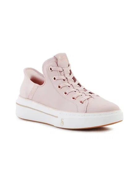 Pantofi Skechers din piele roz