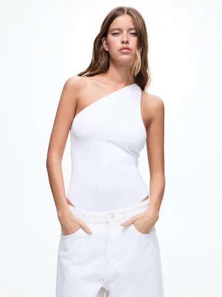 Pull&Bear Bodi majica bela