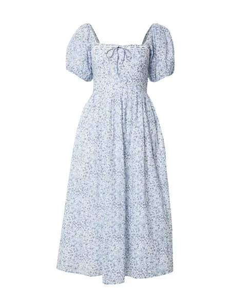 Abercrombie & Fitch Rochie de vară EMERSON albastru porumbel / azuriu alb