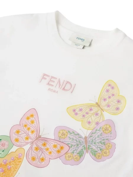 Koszulka dziecięca Fendi biała