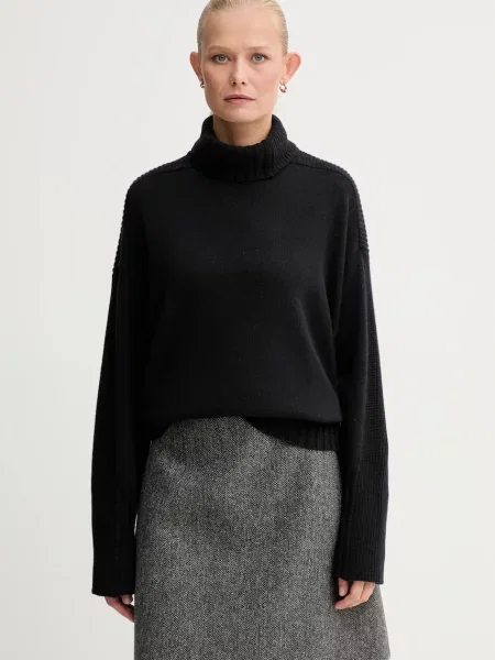 Twinset pulover din amestec de lână negru