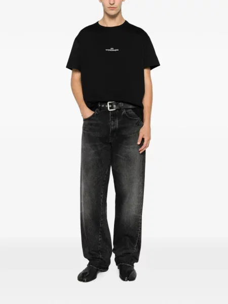 Tricou Maison Margiela cu autograf negru