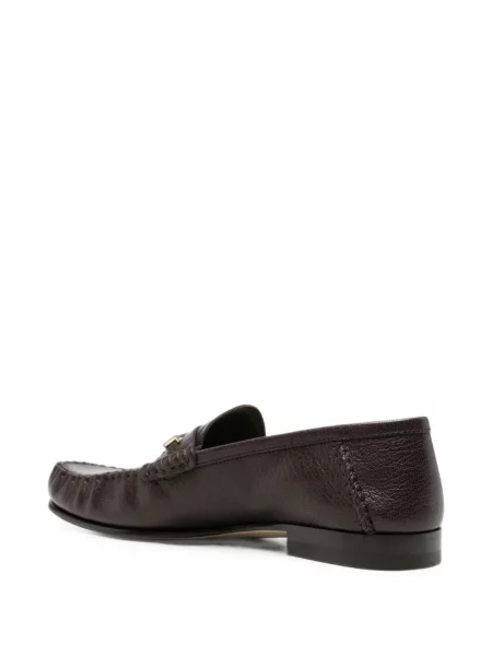 Pantofi loafer Tom Ford din piele maro