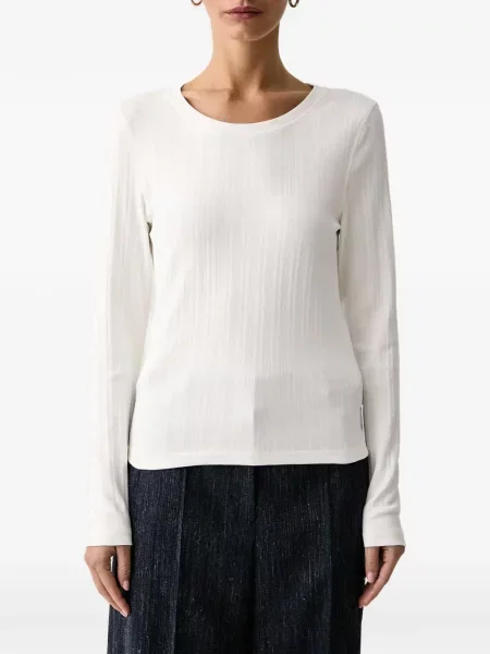 Lung tricou polo Marc O'polo alb