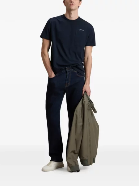 Tricou Woolrich cu autograf albastru