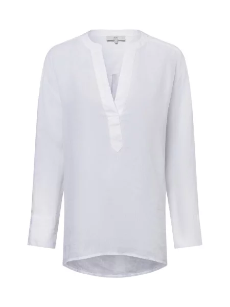 Ipuri Essentials Lniana bluzka Kobiety len jednolity 38 biały