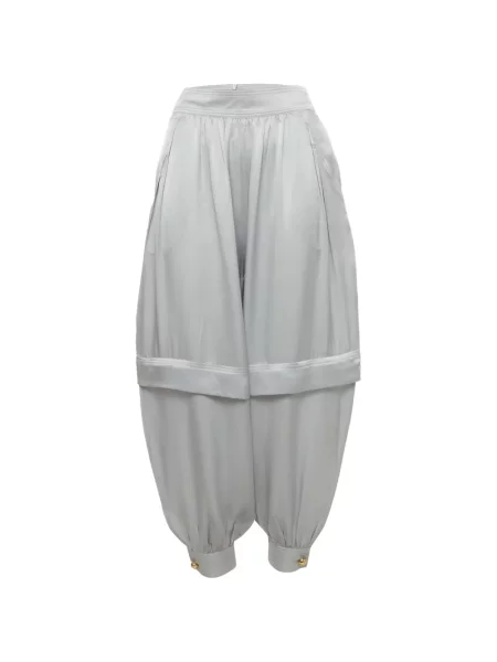 Pantaloni Zimmermann din satin conici albastru