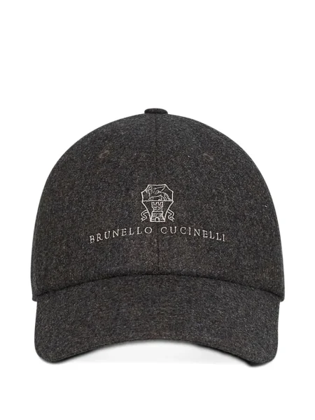 Șapcă Brunello Cucinelli cu broderie negru