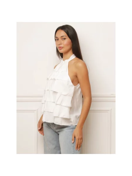 Top La Modeuse alb