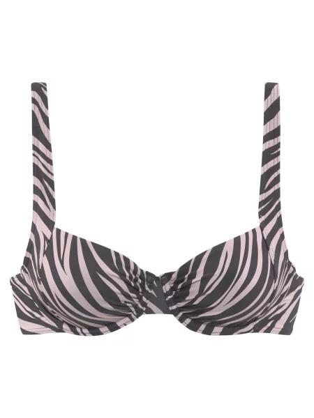 LASCANA Sutien costum de baie negru alb
