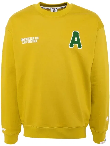 Hanorac crewneck Aape By A Bathing Ape galben