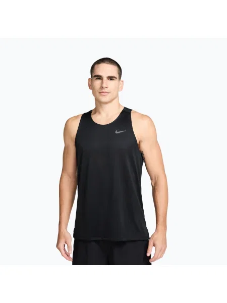 Tricou de alergare pentru bărbați Nike Stride Dri-Fit ADV black negru