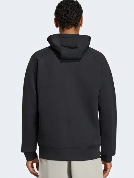 Adidas Originals jopica s kapuco Trefoil Essentials Spacer črna