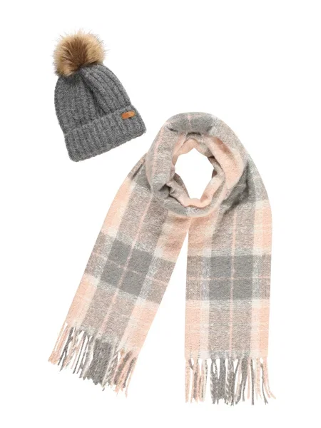 Barbour Kapa bež melange / siva melange / rosé / prljavo bijela