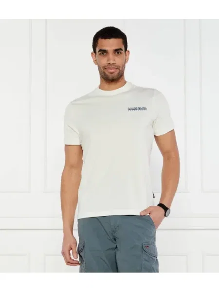 Napapijri Tricou S-SOVANA SS | Relaxed fit alb