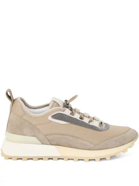 Sneakerși Brunello Cucinelli din piele de căprioară