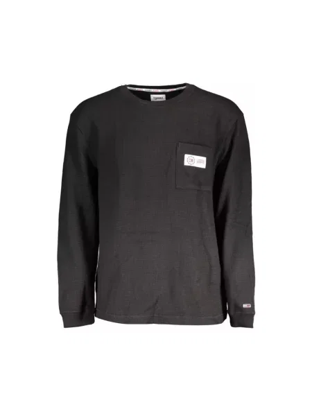 Sweter Tommy Hilfiger z długim rękawem czarny