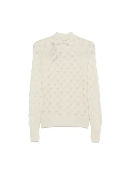 Sweter Ermanno Scervino wełniany beżowy