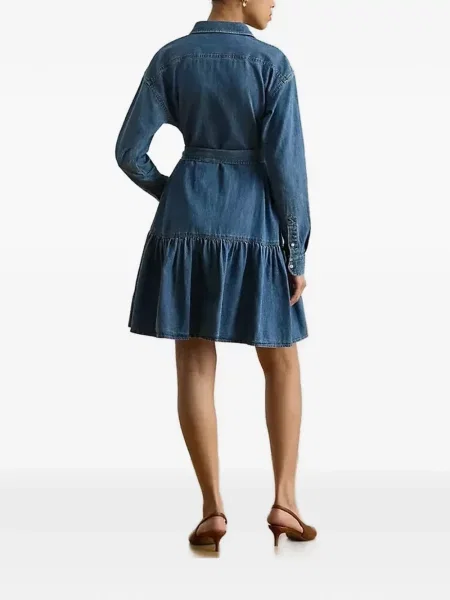 Mini rochie mini Lauren Ralph Lauren de costum mini albastru