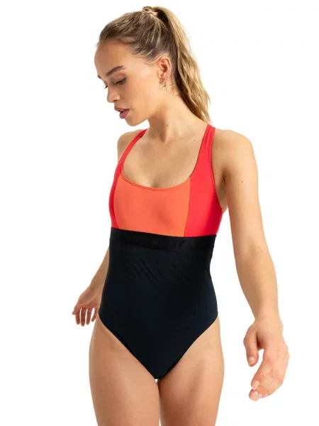 Jednoczęściowy strój kąpielowy dla Kobiety ROXY ACTIVE COLORBLK czarny