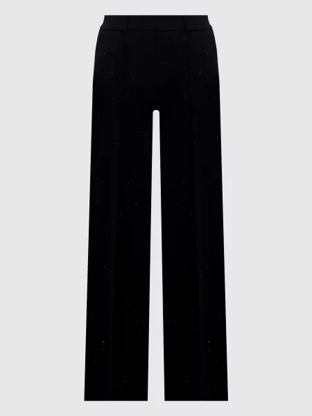 Брюки Twinset с пайетками черные