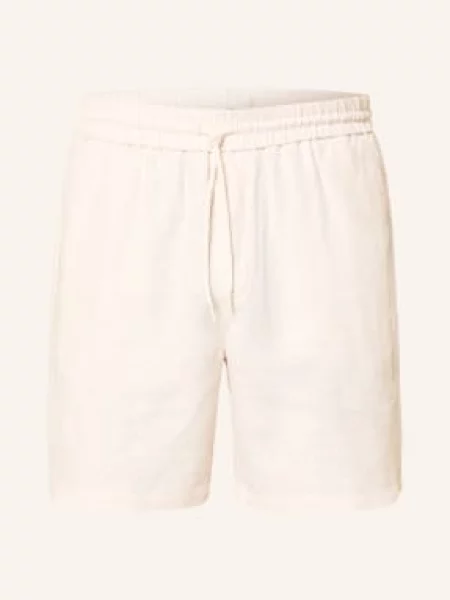 Les Deux Lněné Šortky Otto krémová