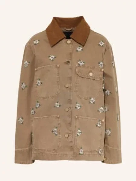 AllSaints kurtka koszulowa BEX brązowa