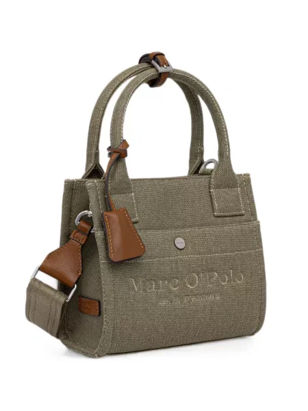 Geantă shopper Marc O'polo cu broderie verde