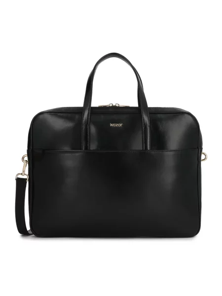Torebka skórzana Kazar skórzana elegancka czarna