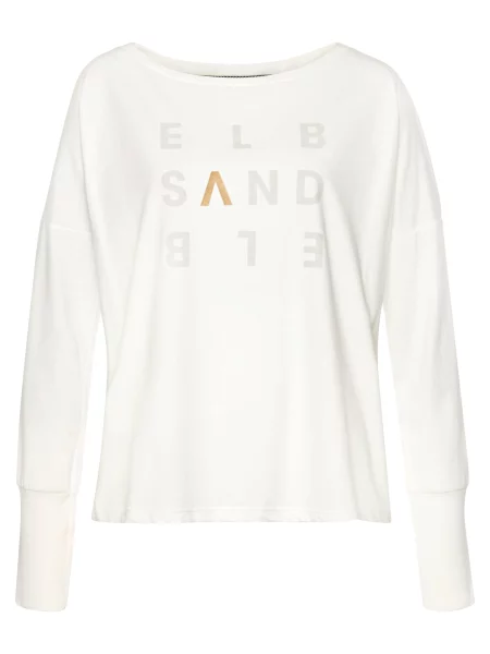 Elbsand Tricou nisipiu / gri alb